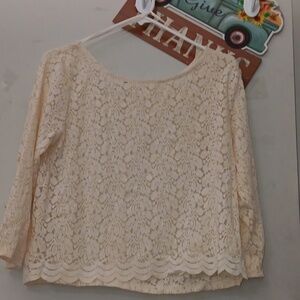 Beige blouse size L  NWOT